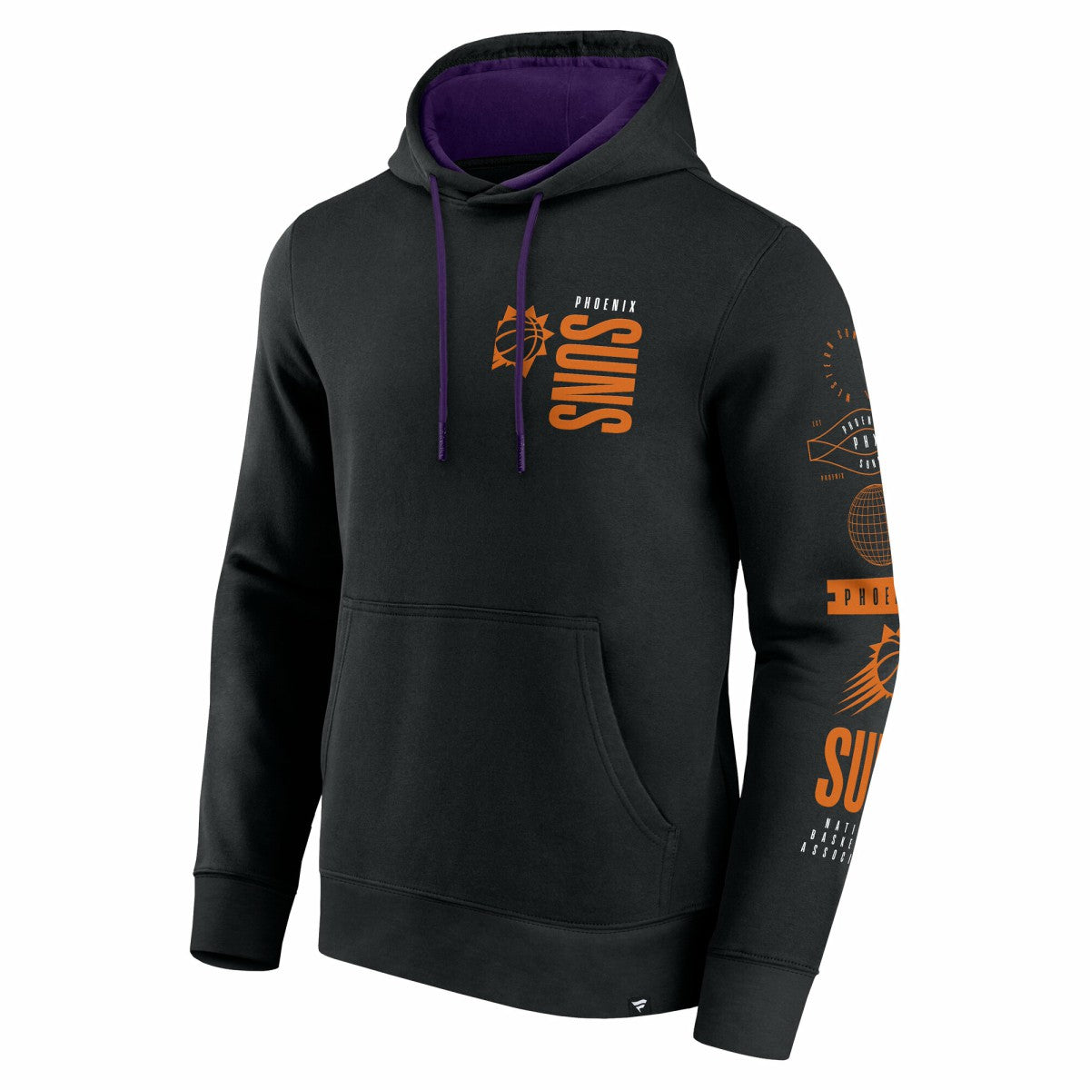 Phoenix Suns Game Time Crossover Pullover Hoodie - Black | Fanatics cheap