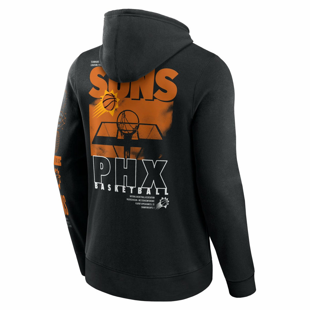 Phoenix Suns Game Time Crossover Pullover Hoodie - Black | Fanatics cheap