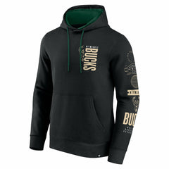 Milwaukee Bucks Game Time Crossover Pullover Hoodie - Black | Fanatics for sale