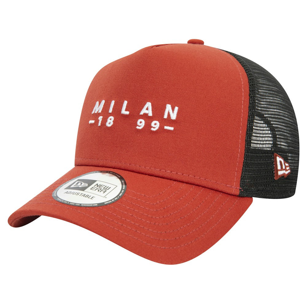 AC Milan New Era 9FORTY A-Frame Trucker Adjustable Hat / Soccer Discount
