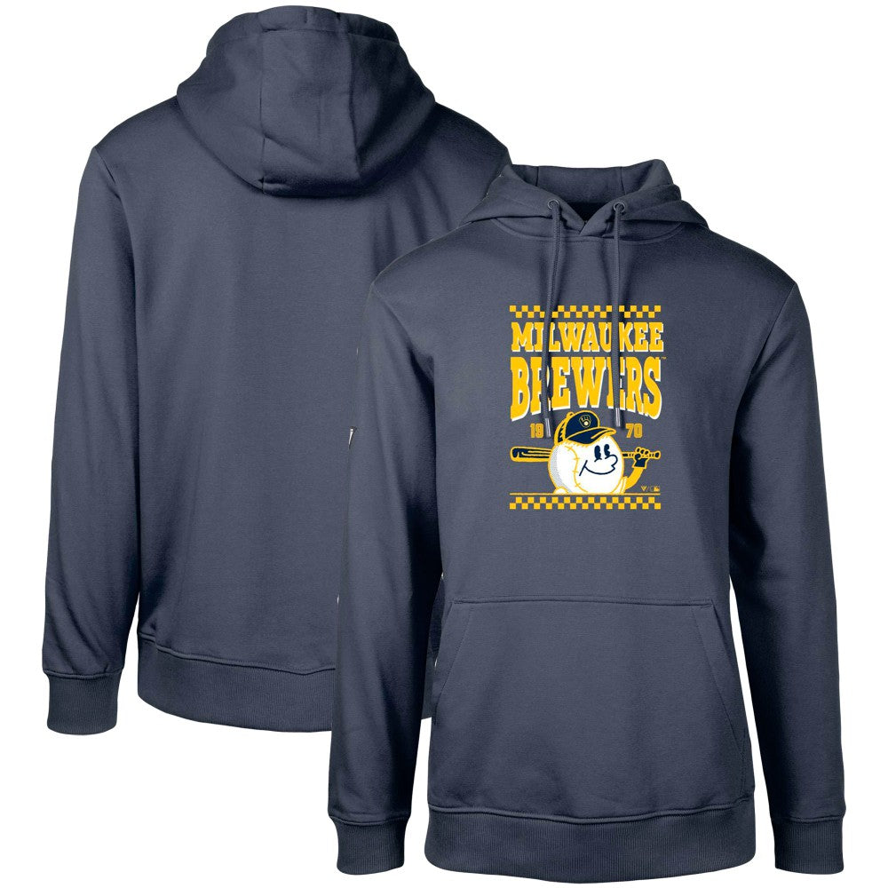 Milwaukee Brewers Levelwear  Podium Inaugural Pullover Hoodie - Navy