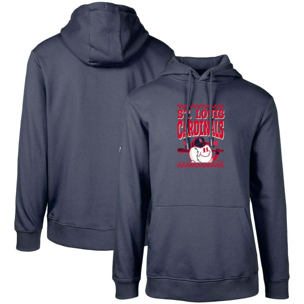 St. Louis Cardinals Levelwear  Podium Inaugural Pullover Hoodie - Navy