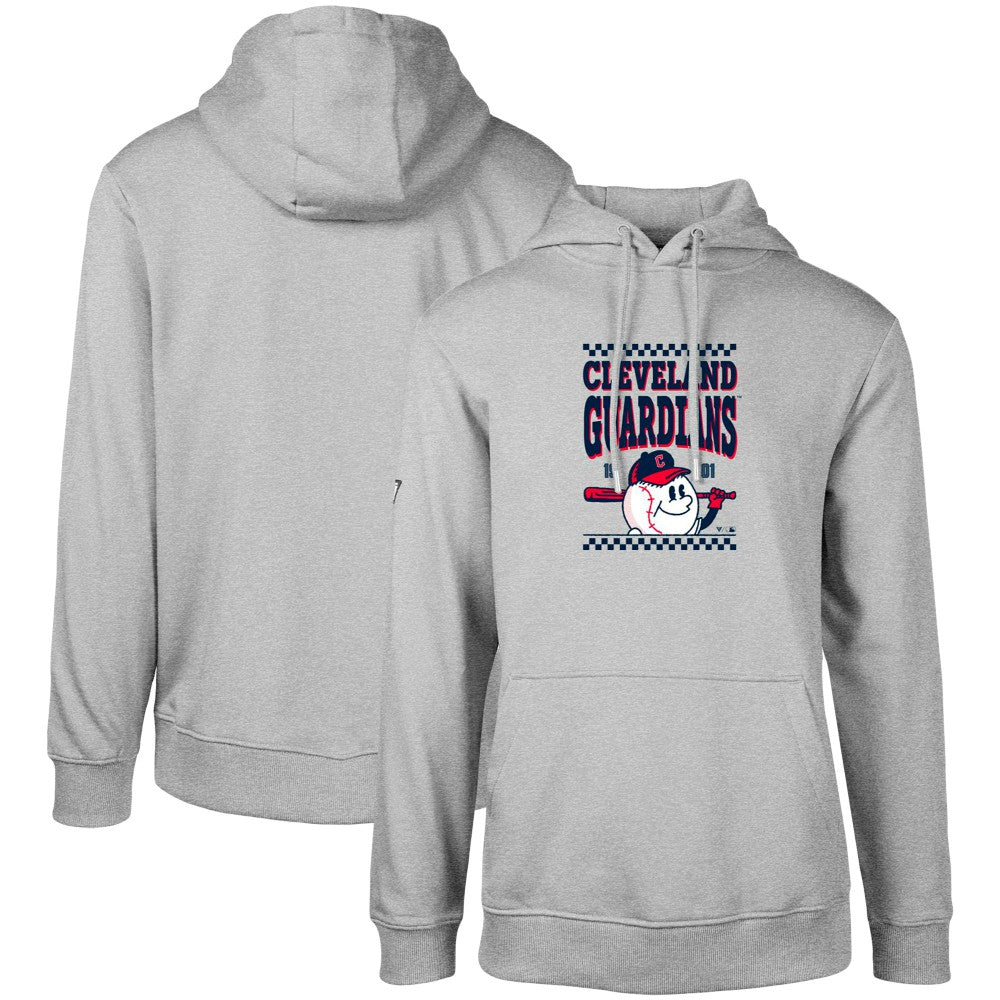 Cleveland Guardians Levelwear  Podium Inaugural Pullover Hoodie - Gray