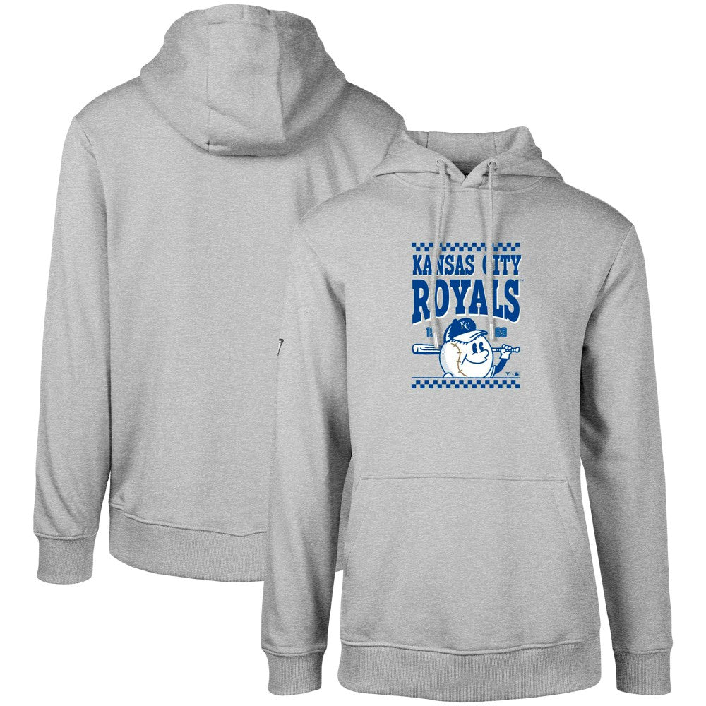 Kansas City Royals Levelwear  Podium Inaugural Pullover Hoodie - Gray