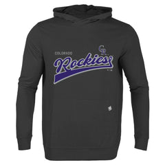 Colorado Rockies Levelwear  Relay 2.0 Retro Pullover Hoodie - Black