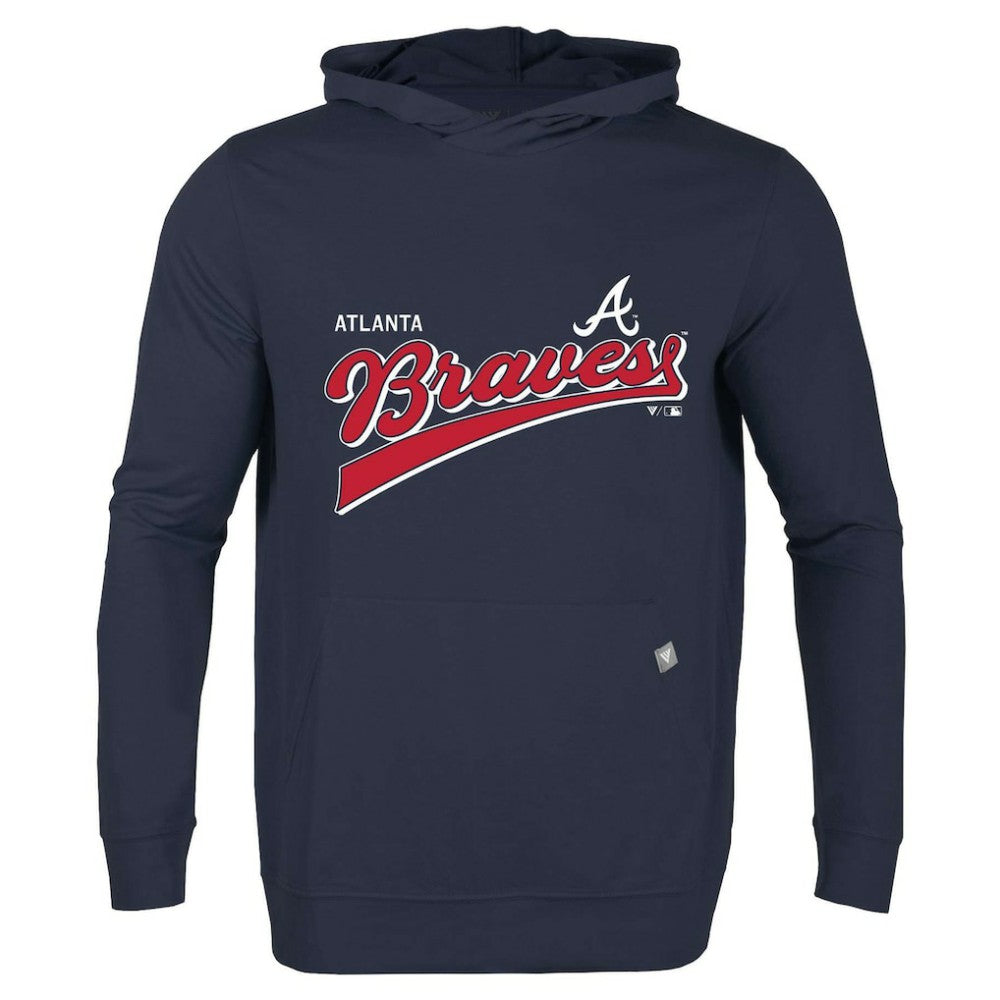 Atlanta Braves Levelwear  Relay 2.0 Retro Pullover Hoodie - Navy