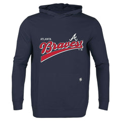 Atlanta Braves Levelwear  Relay 2.0 Retro Pullover Hoodie - Navy