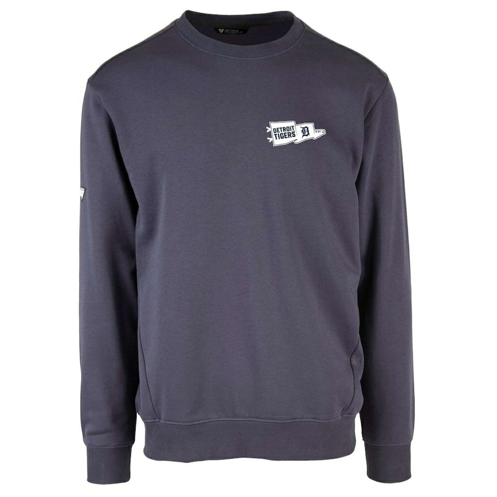Detroit Tigers Levelwear  Zane Rafters Pullover Sweatshirt - Navy