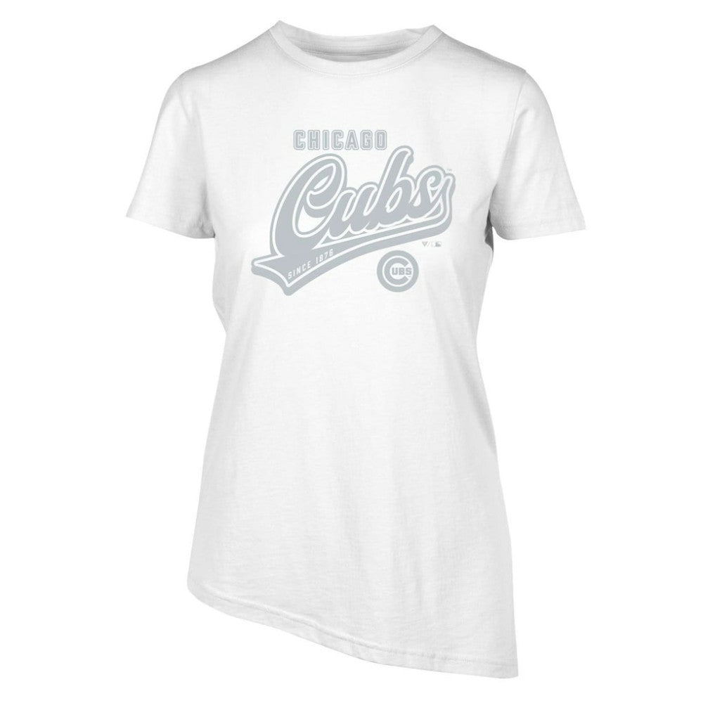 Chicago Cubs Levelwear Women's  Birch Sweep T-Shirt - White