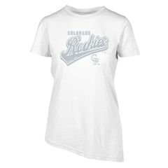 Colorado Rockies Levelwear Women's  Birch Sweep T-Shirt - White