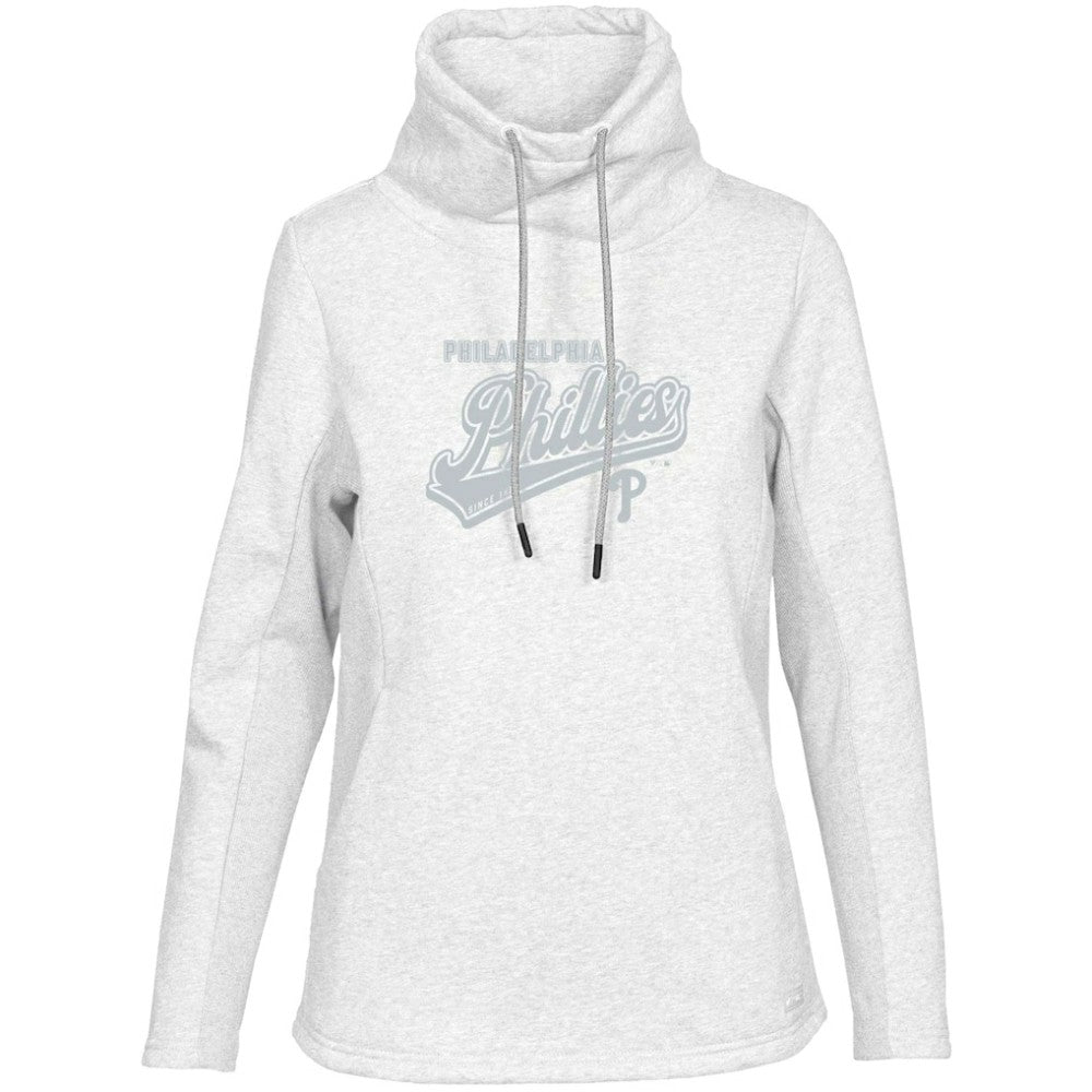 Philadelphia Phillies Levelwear Women's  Loop Sweep Pullover Sweatshirt - White