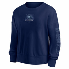 Memphis Grizzlies Women's Oversized Game Day Pullover Sweatshirt - Navy | Fanatics discount
