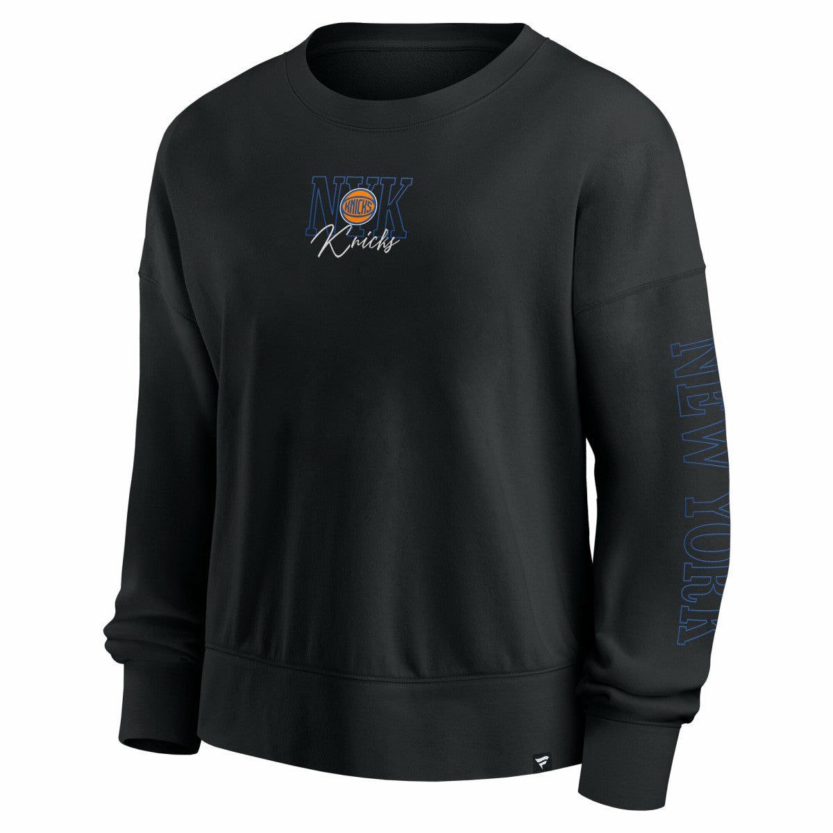 New York Knicks Women's Oversized Game Day Pullover Sweatshirt - Black | Fanatics cheap