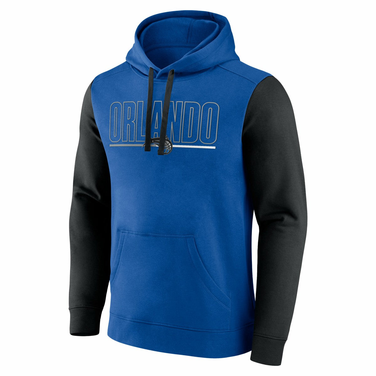 Orlando Magic Logo Athletic Outline Colorblock Pullover Hoodie - Blue on sale