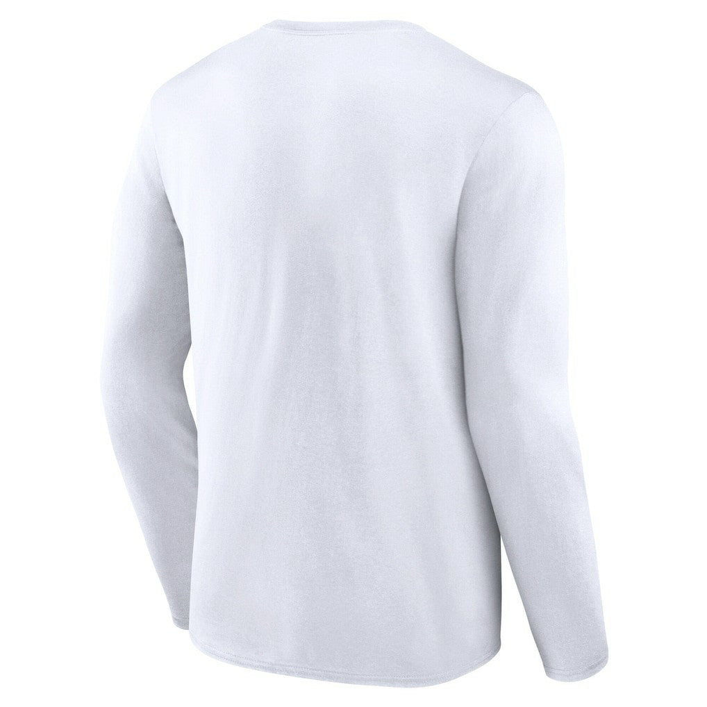 Brooklyn Nets Logo Athletic Vision Long Sleeve T-Shirt - White outlet