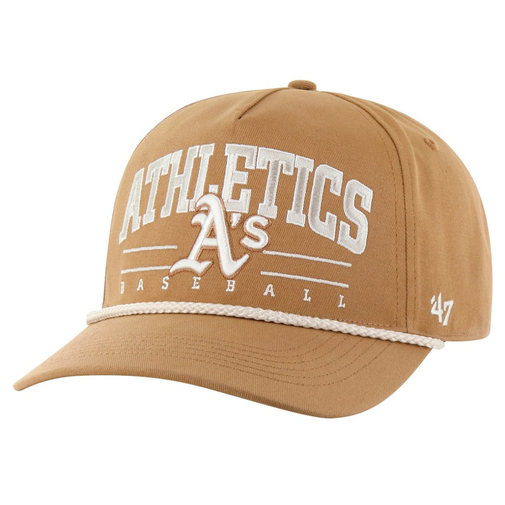 Athletics Neutral Roscoe Rope Hitch Adjustable Hat - Brown | 47 brand