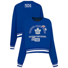 Toronto Maple Leafs Pro Standard Women's Area Code Cropped Pullover Sweatshirt