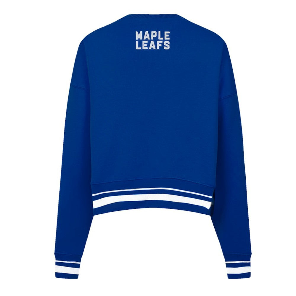 Toronto Maple Leafs Pro Standard Women's Area Code Cropped Pullover Sweatshirt