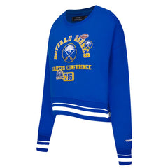 Buffalo Sabres Pro Standard Women's Area Code Cropped Pullover Sweatshirt