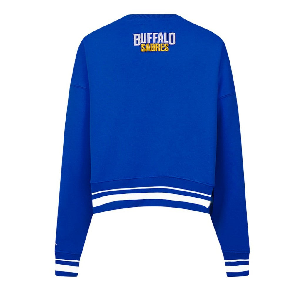 Buffalo Sabres Pro Standard Women's Area Code Cropped Pullover Sweatshirt