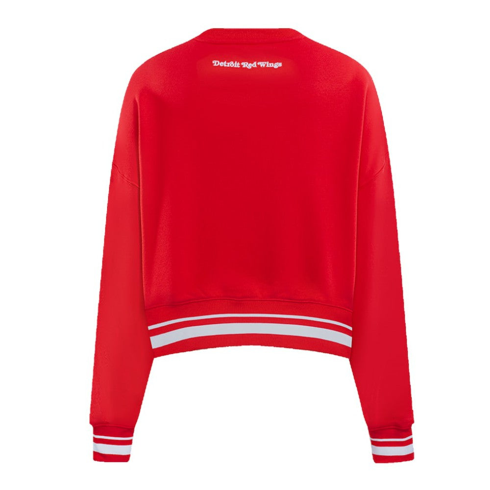 Detroit Red Wings Pro Standard Women's Area Code Cropped Pullover Sweatshirt