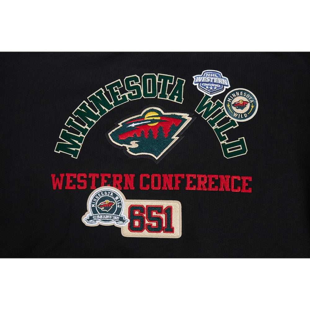 Minnesota Wild Pro Standard Women's Area Code Cropped Pullover Sweatshirt