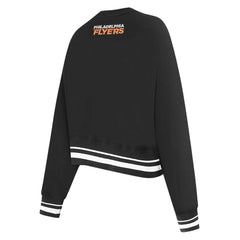 Philadelphia Flyers Pro Standard Women's Area Code Cropped Pullover Sweatshirt