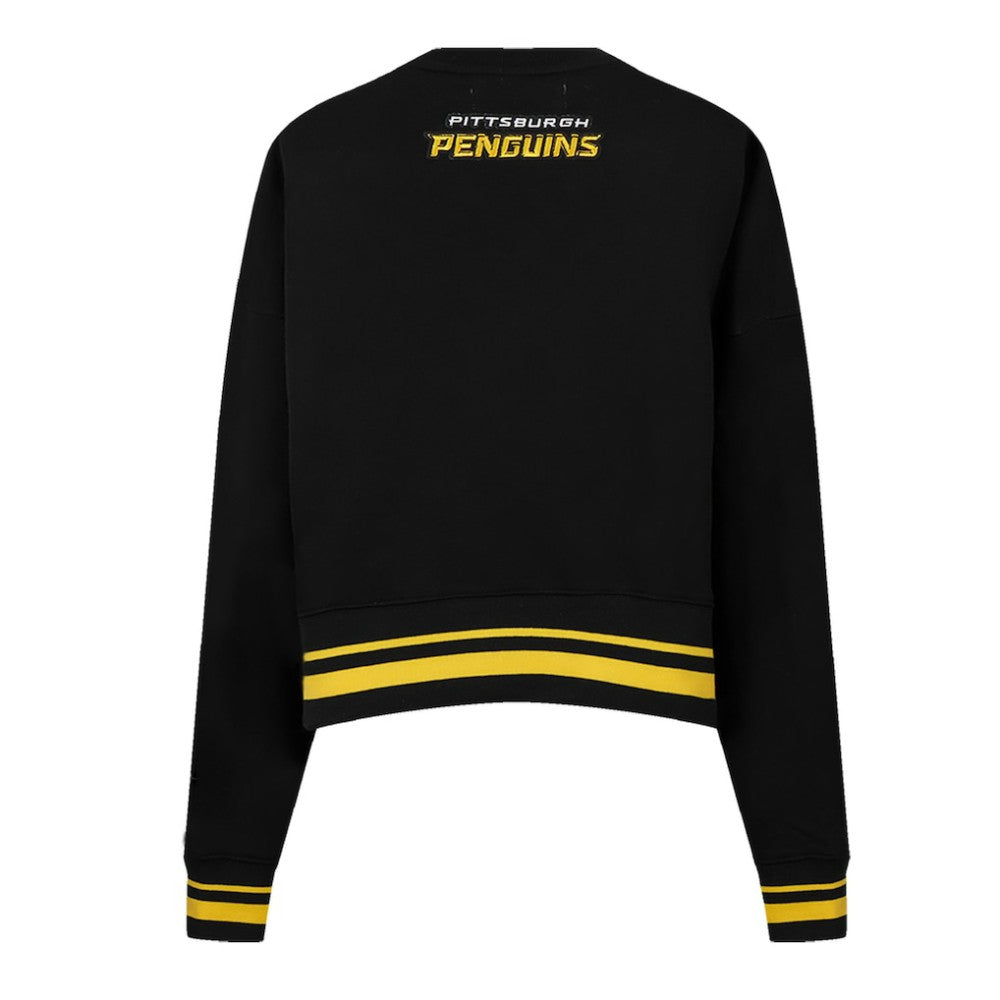 Pittsburgh Penguins Pro Standard Women's Area Code Cropped Pullover Sweatshirt