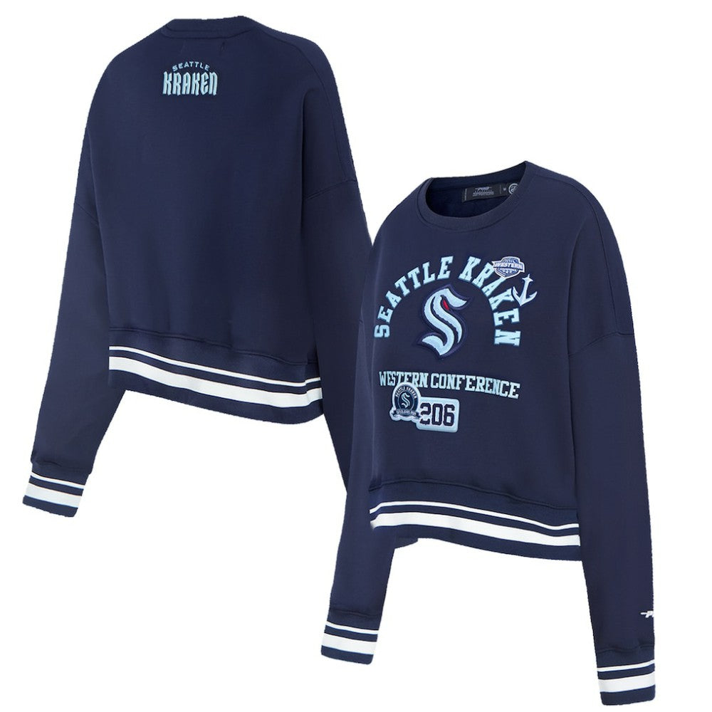 Seattle Kraken Pro Standard Women's Area Code Cropped Pullover Sweatshirt