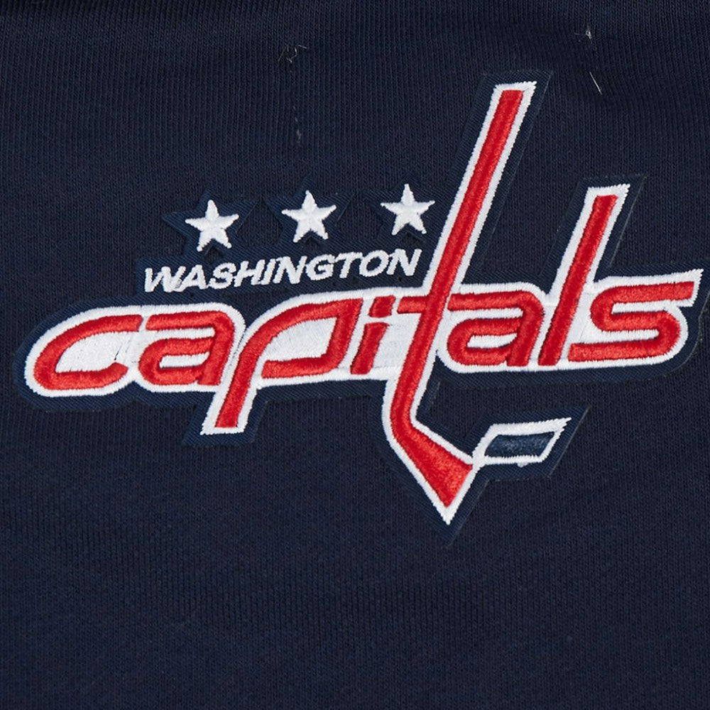 Washington Capitals Pro Standard Women's Area Code Cropped Pullover Sweatshirt