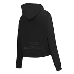 Chicago Blackhawks Pro Standard Women's Jewels Cropped Pullover Hoodie