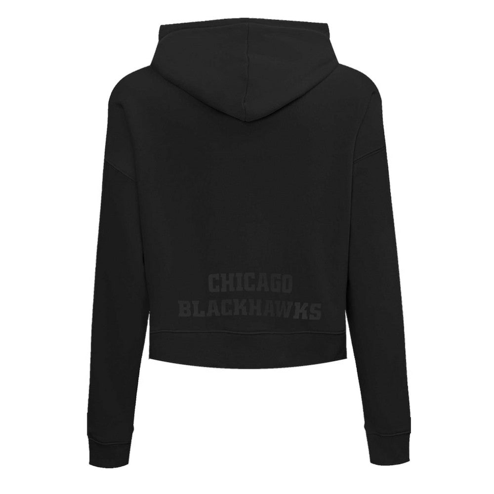 Chicago Blackhawks Pro Standard Women's Jewels Cropped Pullover Hoodie