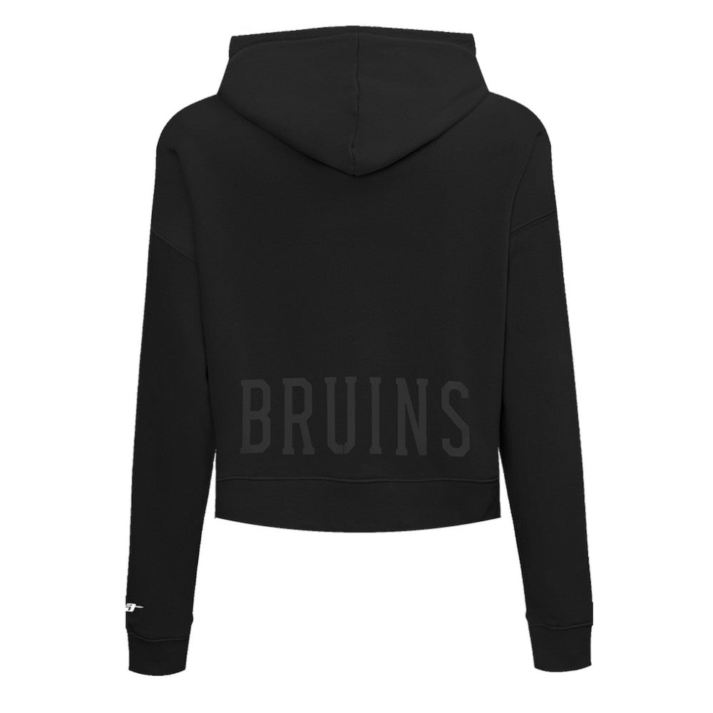 Boston Bruins Pro Standard Women's Jewels Cropped Pullover Hoodie