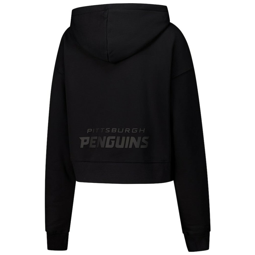 Pittsburgh Penguins Pro Standard Women's Jewels Cropped Pullover Hoodie