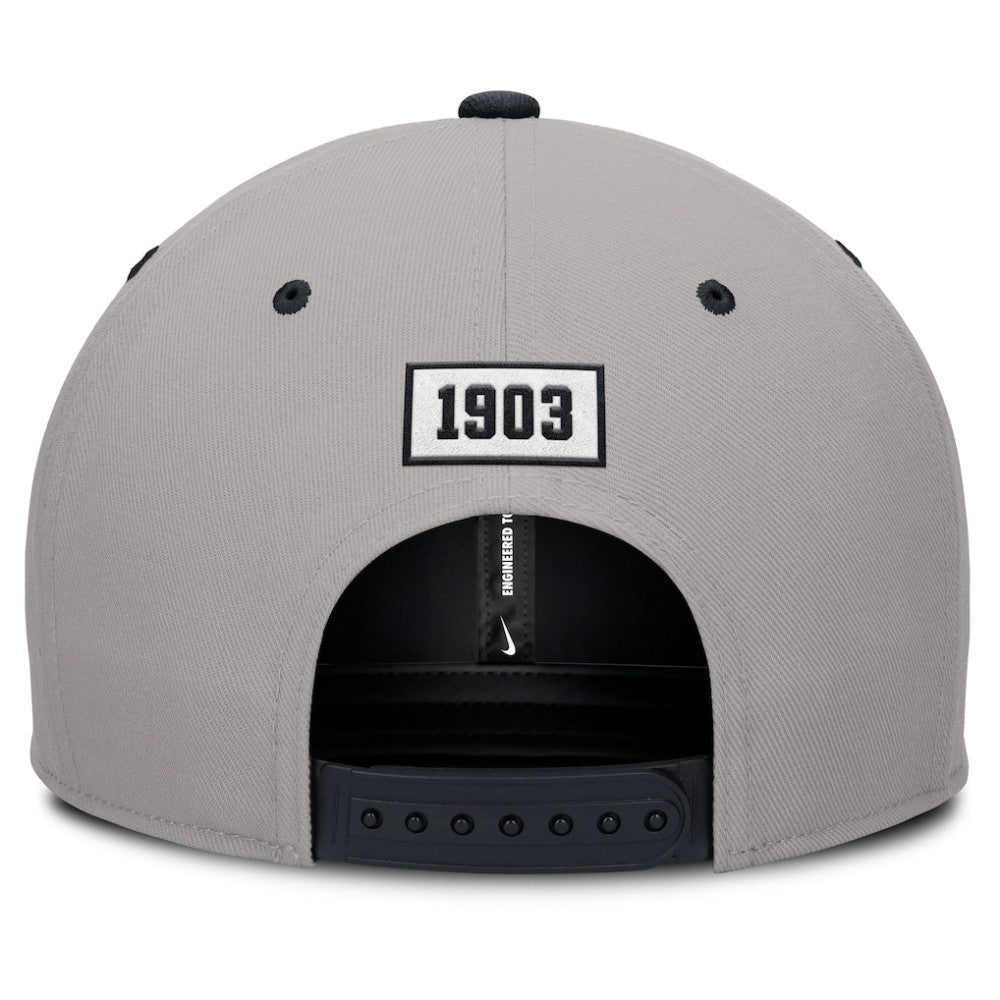 New York Yankees Cooperstown Collection Pro Performance Snapback Hat - Gray/Navy | Nike