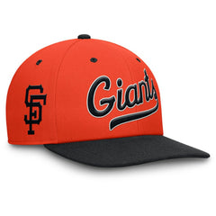 San Francisco Giants Cooperstown Collection Pro Performance Snapback Hat - Orange/Black | Nike
