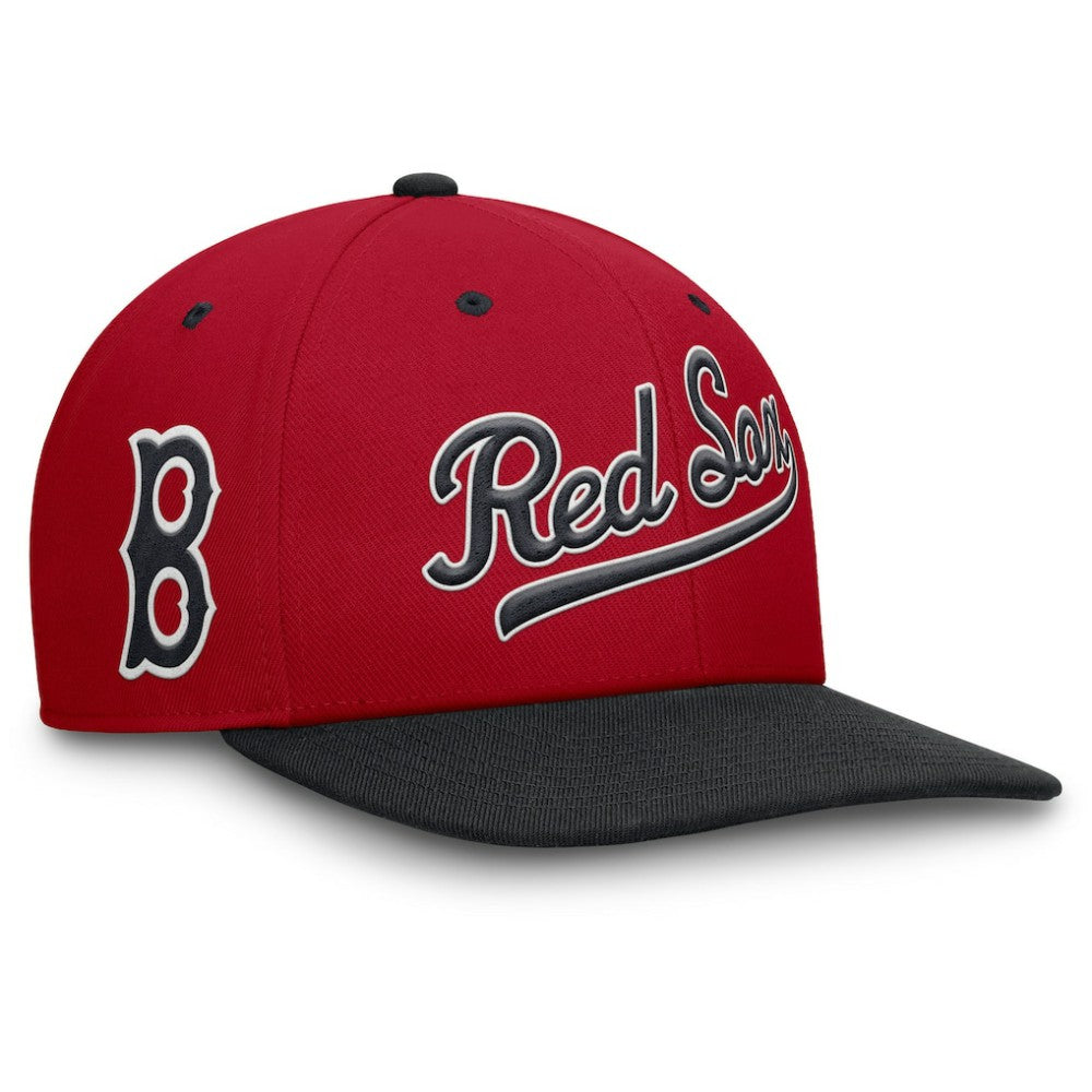 Boston Red Sox Cooperstown Collection Pro Performance Snapback Hat - Red/Navy | Nike