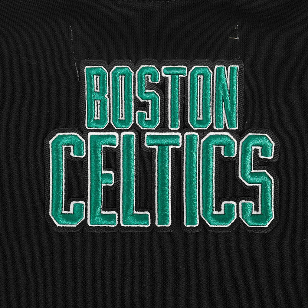 Boston Celtics Pro Standard Women's Area Code Cropped Pullover Sweatshirt - Black for sale