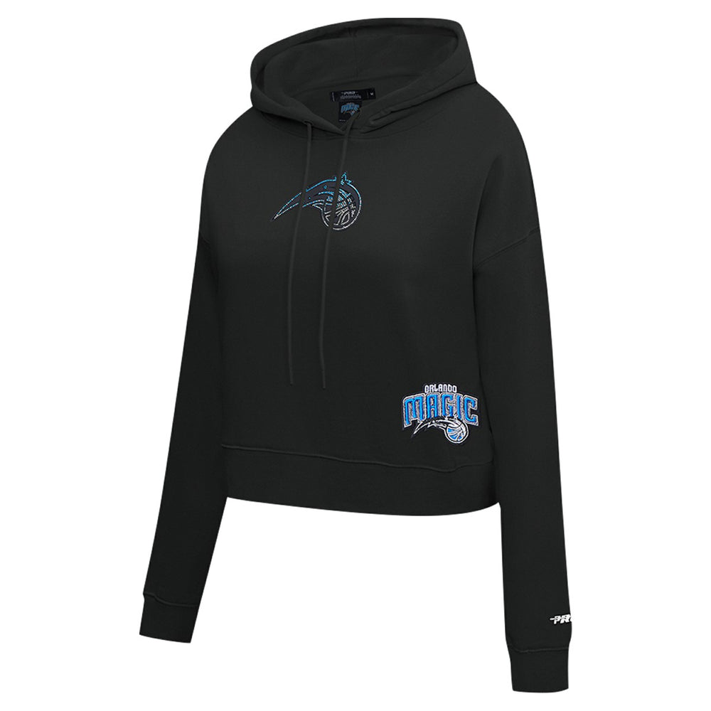 Orlando Magic Pro Standard Women's Jewels Cropped Pullover Hoodie - Black sale