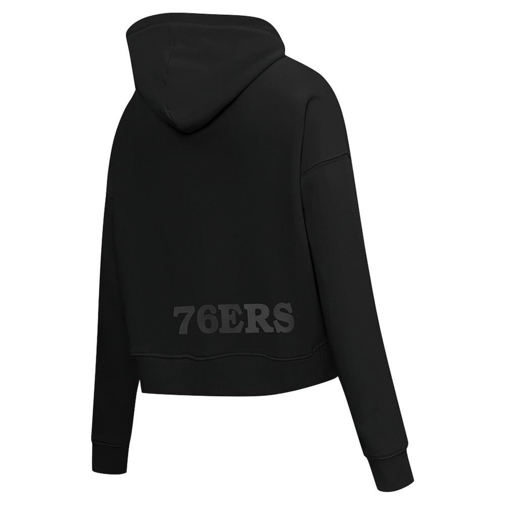 Philadelphia 76ers Pro Standard Women's Jewels Cropped Pullover Hoodie - Black online