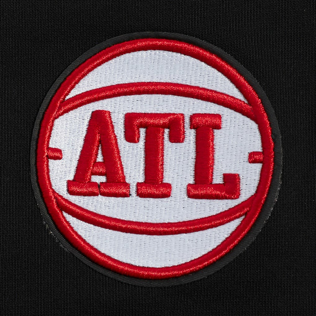 Atlanta Hawks Pro Standard Women's Jewels Cropped Pullover Hoodie - Black on sale