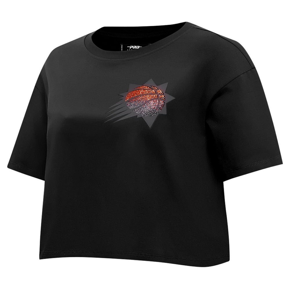 Phoenix Suns Pro Standard Women's Jewels Boxy Cropped T-Shirt - Black shop