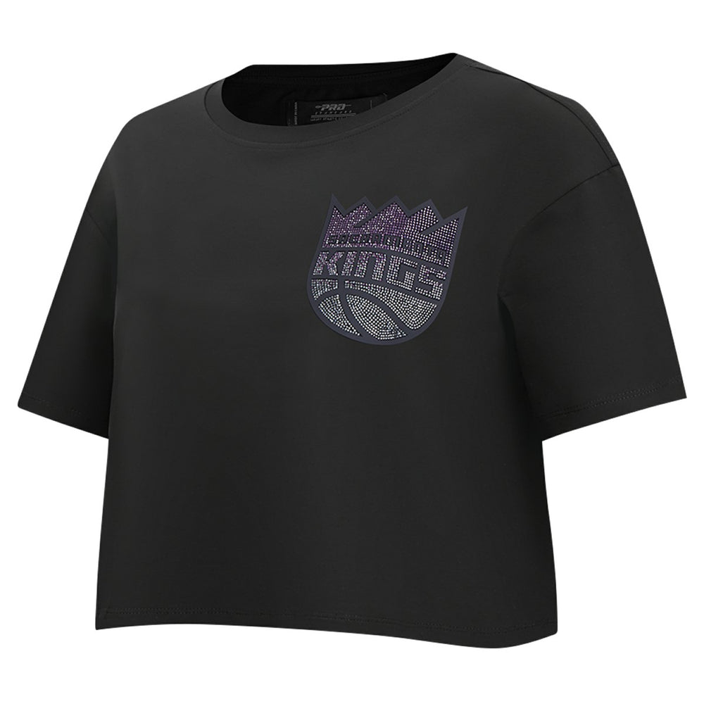 Sacramento Kings Pro Standard Women's Jewels Boxy Cropped T-Shirt - Black discount