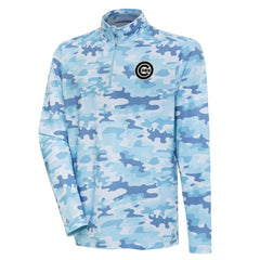 Chicago Cubs Antigua Discord Quarter-Zip Sweatshirt - White