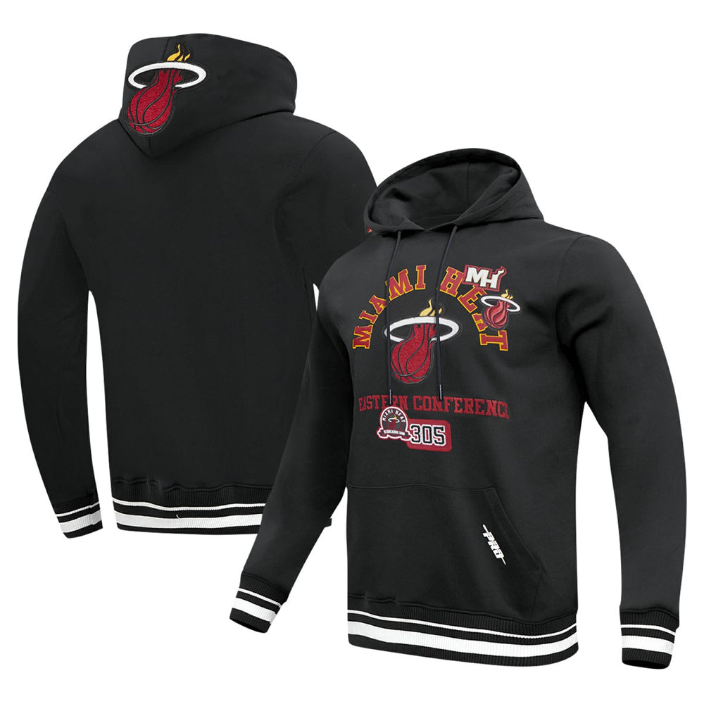 Miami Heat Pro Standard Area Code Pullover Hoodie - Black on sale