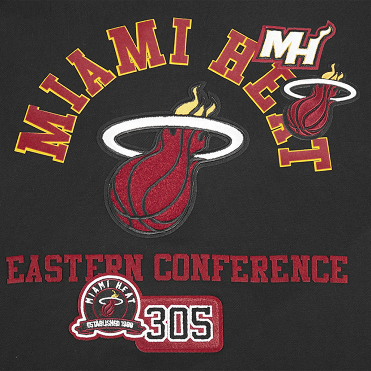 Miami Heat Pro Standard Area Code Pullover Hoodie - Black on sale
