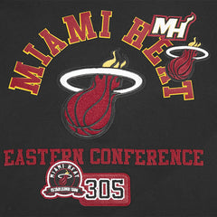 Miami Heat Pro Standard Area Code Pullover Hoodie - Black on sale