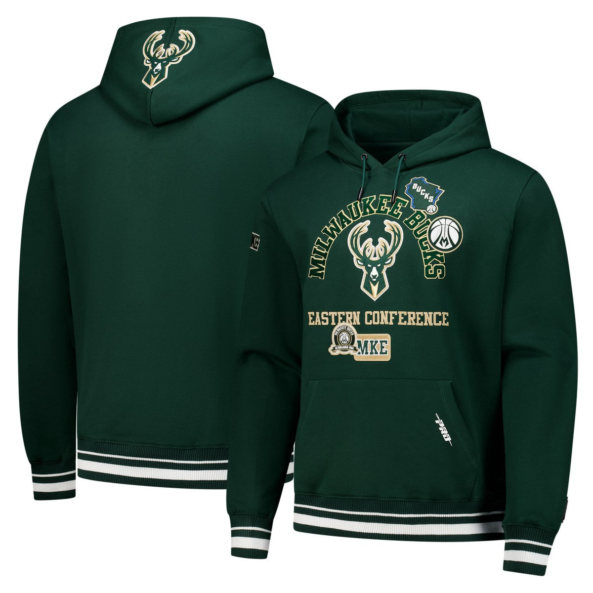 Milwaukee Bucks Pro Standard Area Code Pullover Hoodie - Hunter Green discount