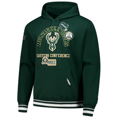 Milwaukee Bucks Pro Standard Area Code Pullover Hoodie - Hunter Green discount