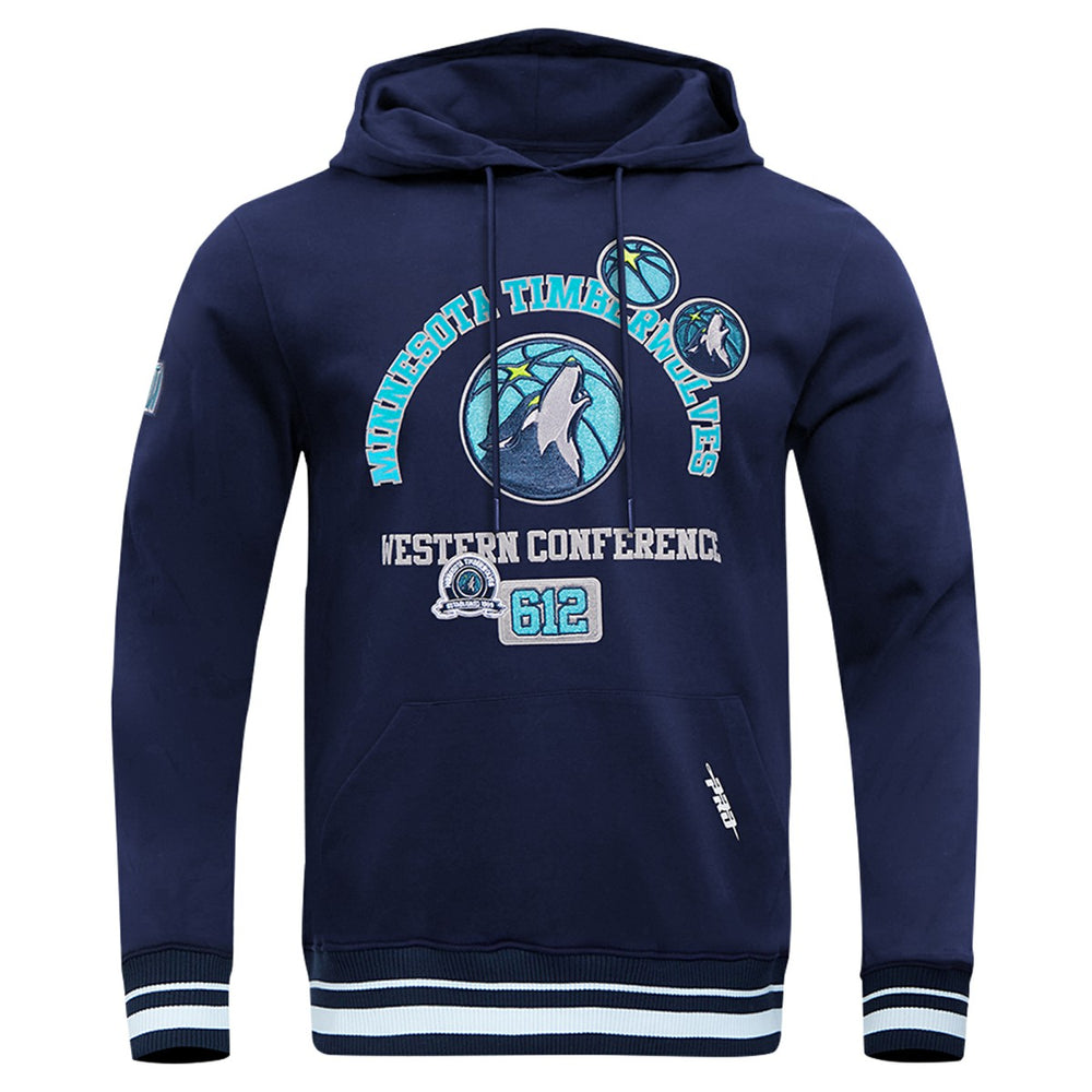 Minnesota Timberwolves Pro Standard Area Code Pullover Hoodie - Navy outlet